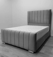 New ottoman panel grey plush - panel,