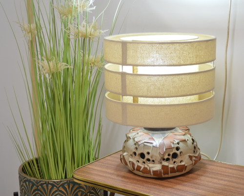 Vintage shelf pottery table - shelf,