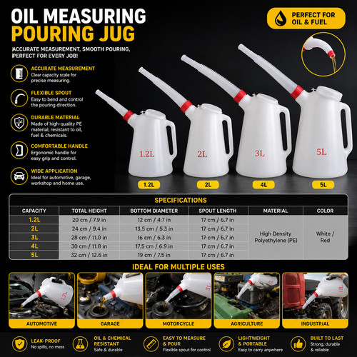 Oil measuring jug - jug, fuel