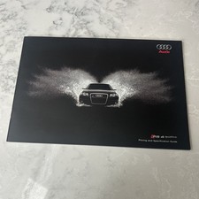 Audi RS4 4.2 V8 2007-2008 UK Market Sales Brochure Saloon, Avant & Cabriolet A4