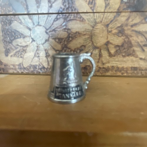 Tiny vintage whitbread tankard - tiny,
