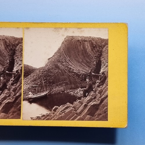 Staffa stereoview c1860 - staffa, 3d