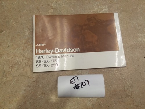 Harley davidson sx175 sx250 - harley,