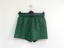 Lacoste Board Shorts Green Swim Bottoms SMALL / 28" Waist - NEW RRP £60