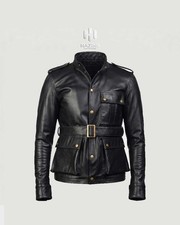 Premium Men's Black Leather