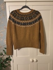 TOAST FAIRISLE MUSTARD  JUMPER