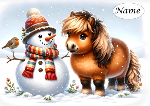 Personalised christmas card - personalised,