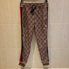 GUCCI tracksuit bottoms track pants / Iconic Double G Logo / Small / BNWOT