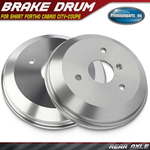 Rear brake drums - 2x, pair