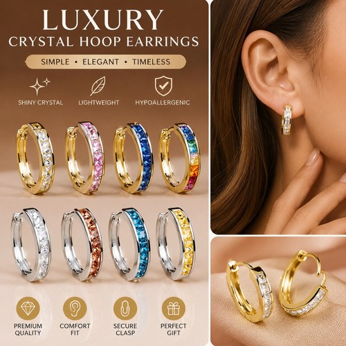 925 sterling silver crystal - silver,