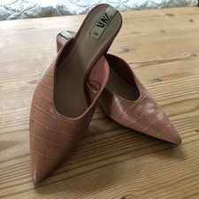 zara block heeled mules size 38