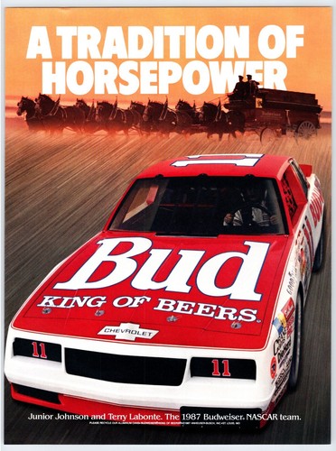 1987 budweiser beer nascar - 1987,