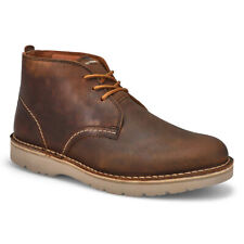 Clarks Mens Chukka Boots EASTRIDGE MID Beeswax Leather Various Sizes