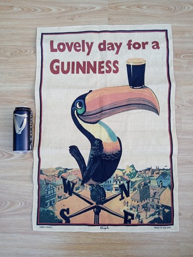 Guinness vintage tea towel - guinness,
