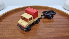 Matchbox Vintage Mercedes Unimog with trailer, 1978, good played with condition
