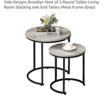 Round Nesting Coffee Table Set