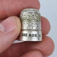 Antique Solid Silver Thimble