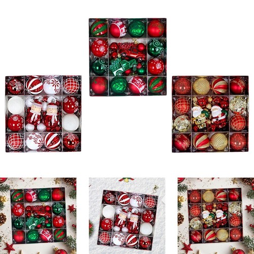 44x christmas tree - christmas, balls