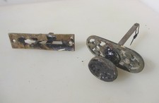 Victorian Brass Doorbell Pull Door Bell Old Gothic Cross Antique Lever Crank