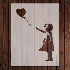 Banksy Little Girl Balloon Stencil - 190 Micron Mylar