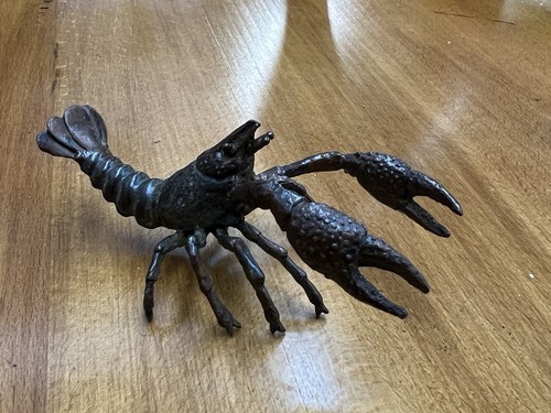 Cast bronze lobster - cast, figure