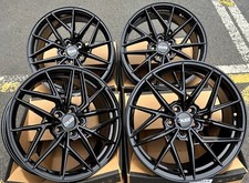 19" Black RS9 Alloy Wheels Fits Cadilac bls Fiat 500x Croma Saab 9-3 9-5 5x110