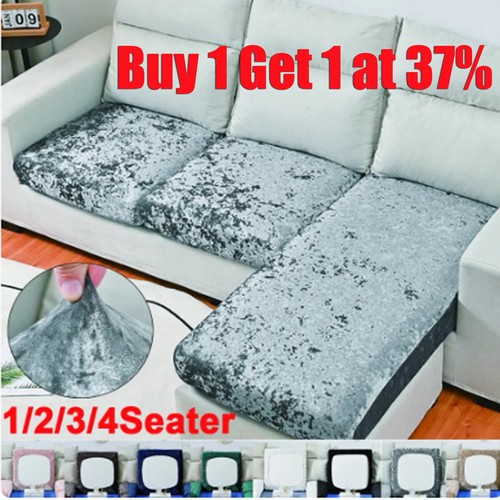 Crushed velvet sofa seat - velvet,