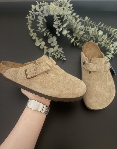 Birkenstock boston suede clog - birkenstock,