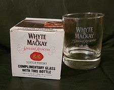 Whyte & Mackay Special Reserve Whisky Glass Complimentary Boxed Vintage 1990s