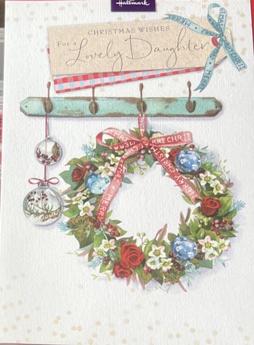 Daughter christmas card - daughter,