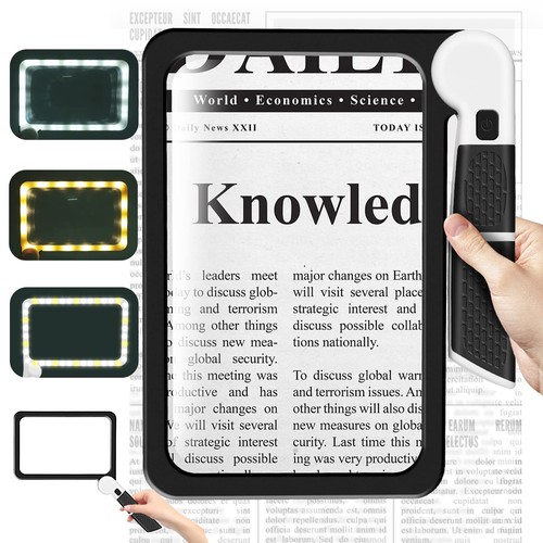 Rectangular handhold magnify - rectangular,