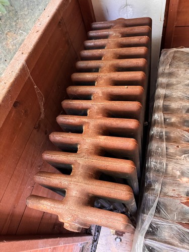 Vintage cast iron radiator - cast,