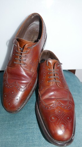 Mens loake shoes - 8.5, brown