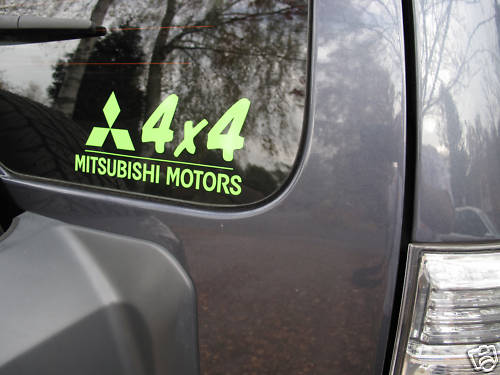 Mitsubishi 4x4 vinyl - x,