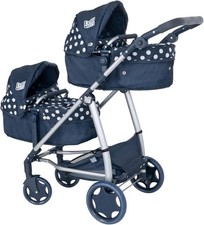 Twin dolls pram double - pram,
