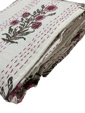 Indian kantha quilt bedspread - indian,
