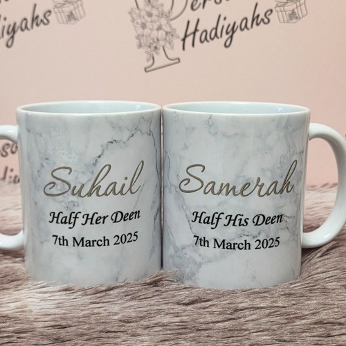 Personalised mugs wedding - personalised,