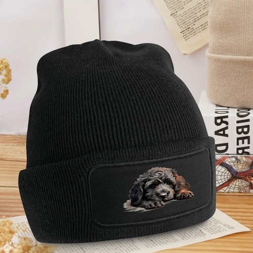Adorable fluffy puppy beanie - puppy,