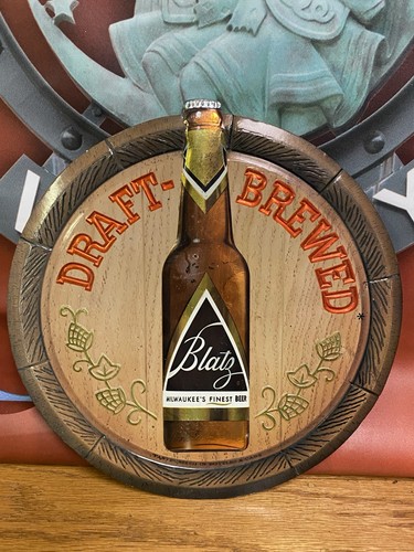 Blatz beer foil - sign, old