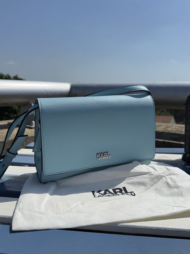 Karl lagerfeld light blue faux - light,
