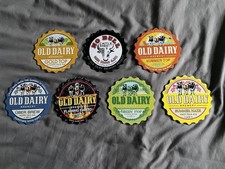 7 OLD DAIRY BREWERY. Kent. Beer pump clips. (Set B)