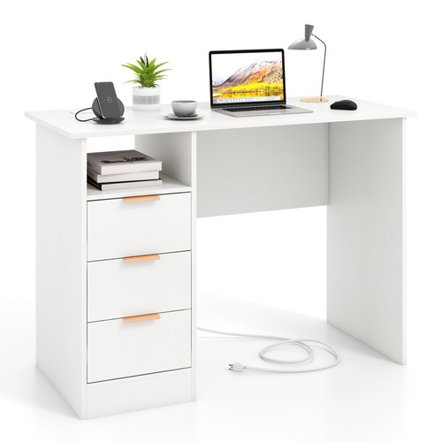 Home office desk with power - home,