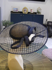 ladies large wide navy and