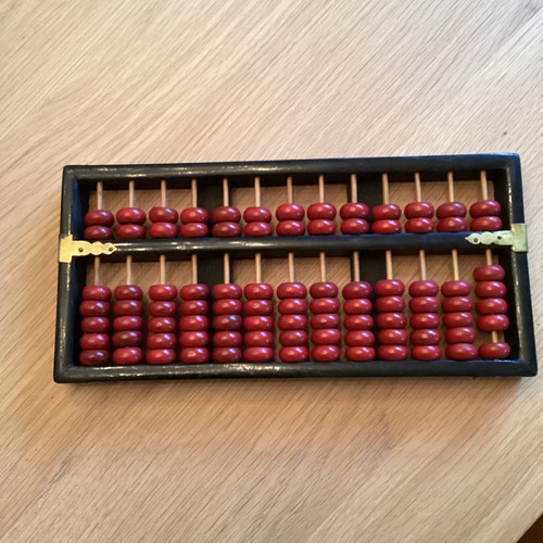 Vintage chinese abacus - chinese, wood
