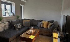 Grey L-Shaped Corner Sofa SCS