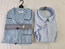M&S Men's Size XL Blue Polka