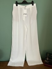 Zara white wide - zara, palazzo