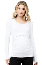 Seraphine Maternity & Nursing White Top, Size S, Excellent Condition