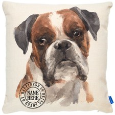Personalised boxer cushion - personalised,