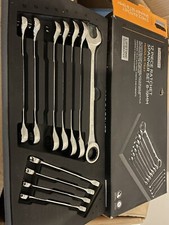 Halfords 12 Piece Ratchet Spanner Set Modular Tray Brand New Missing 14mm